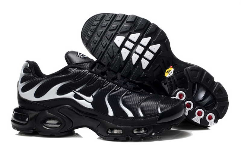 Nike Tn Nouveaux Hommes Chaussures Maille Noir Blanc 2014